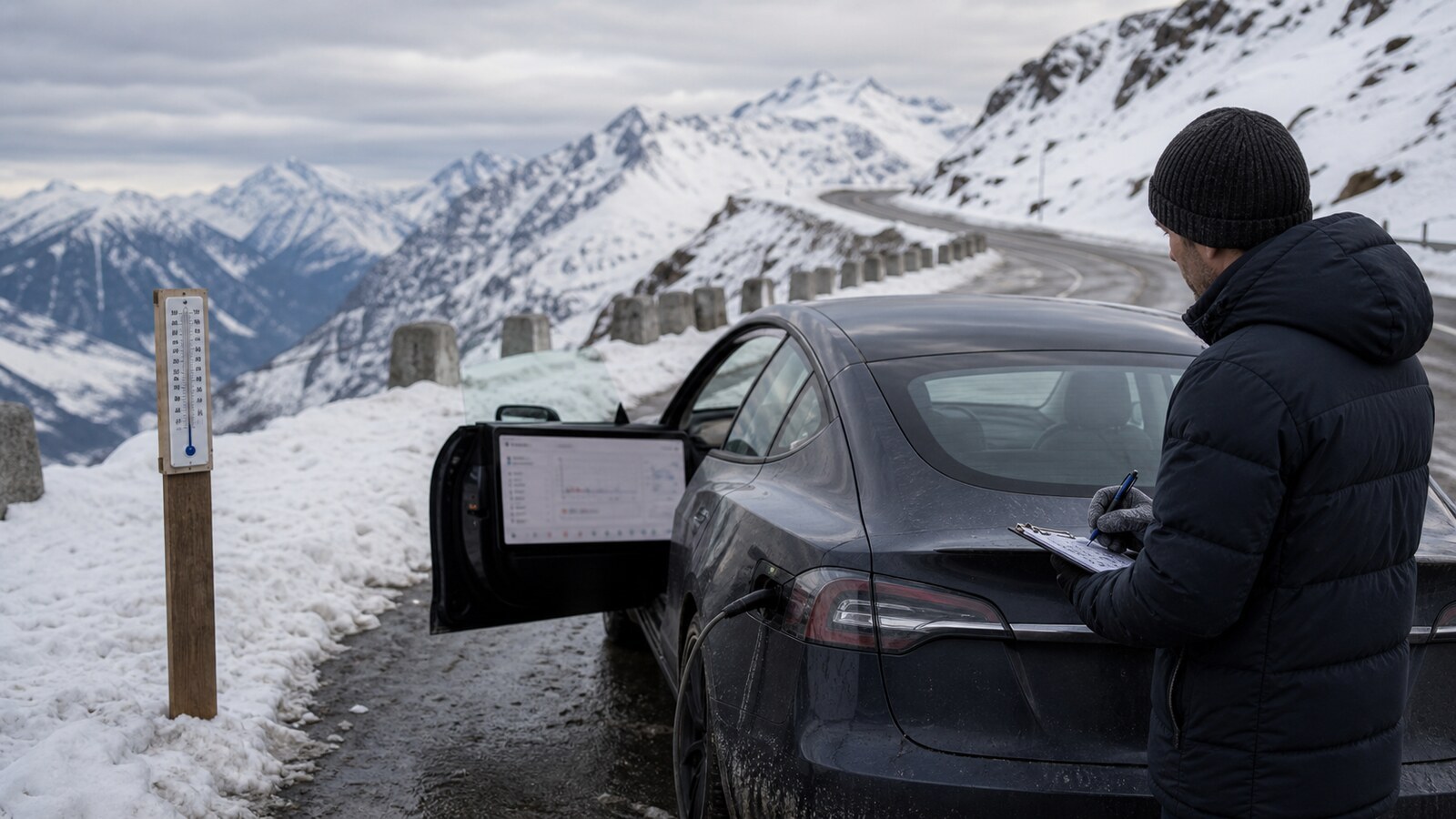 Autonomie Tesla en hiver : nos tests reels sur les cols suisses